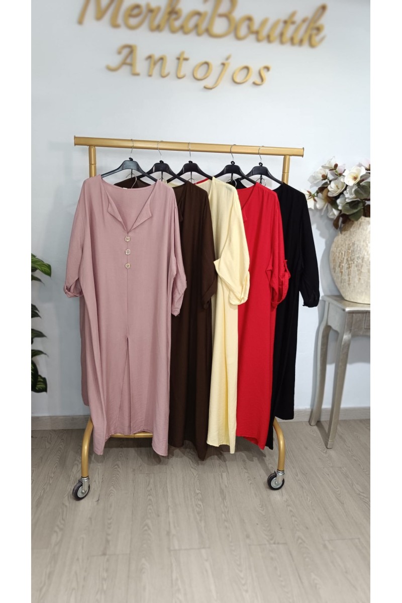 Conjunto Cres-Lino Blusa Larga Yasmina | Cómodo y elegante