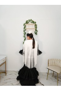 Capa Encaje Flecos | Complemento flamenco elegante
