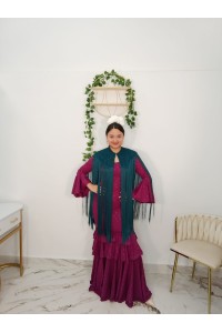 Capa Encaje Flecos | Complemento flamenco elegante