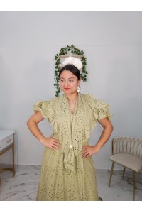 Bata Encaje Troquelado | Elegancia para romería y feria