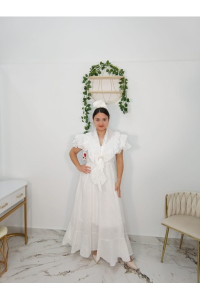 Bata Encaje Troquelado | Elegancia para romería y feria