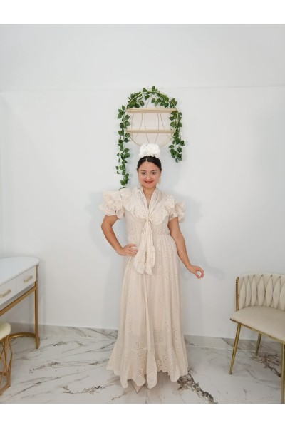 Bata Encaje Troquelado | Elegancia para romería y feria