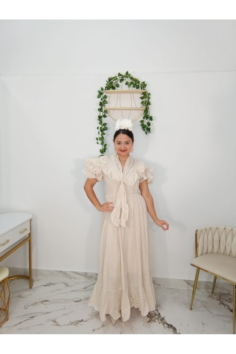 Bata Encaje Troquelado | Elegancia para romería y feria