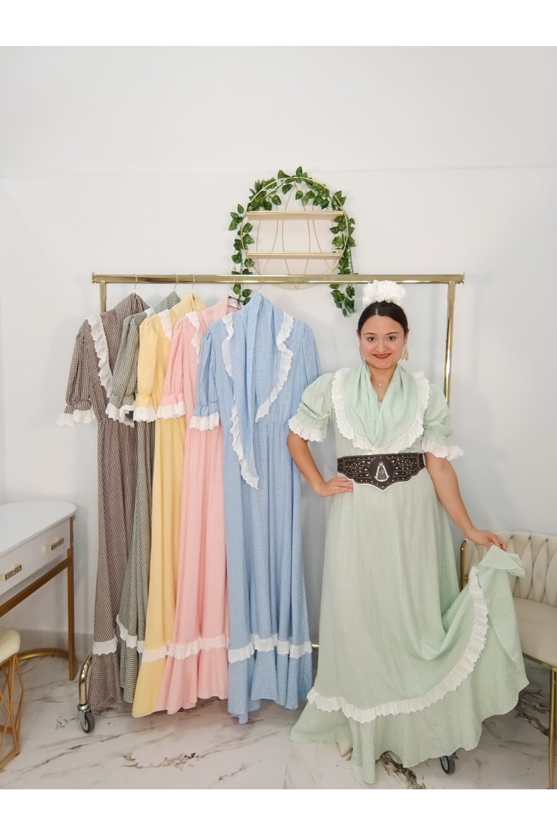 Bata Vichi Piquillo | Bata de romería elegante