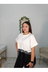 Camiseta Sefora | Camiseta elegante con encaje