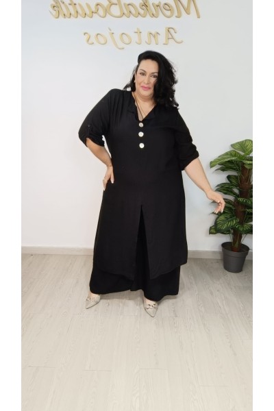 Conjunto Cres-Lino Blusa Larga Yasmina | Cómodo y elegante