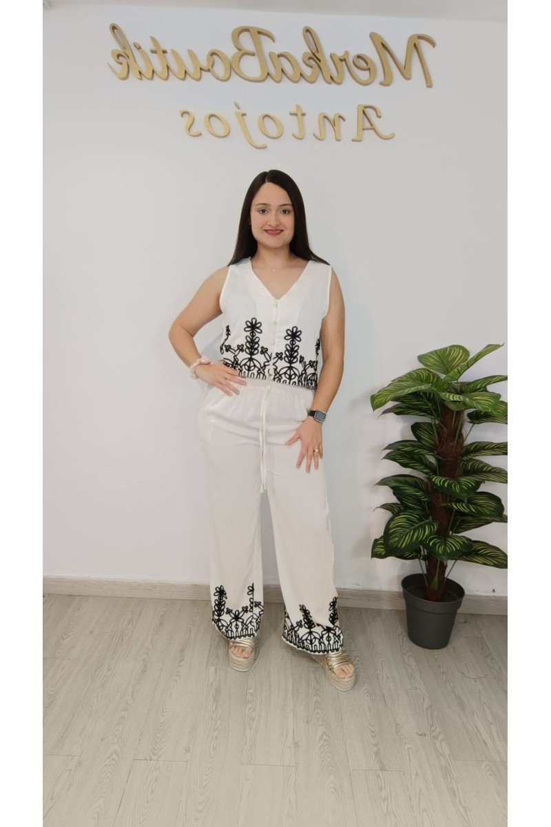 Conjunto chaleco y pantalón Atalaya para mujer | Merkaboutik