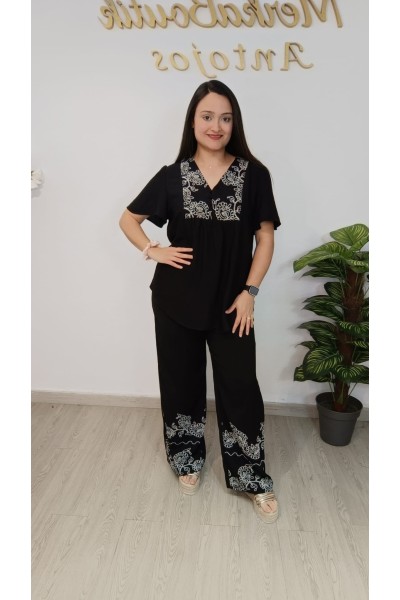 Conjunto blusa y pantalón Canarias para mujer | Merkaboutik
