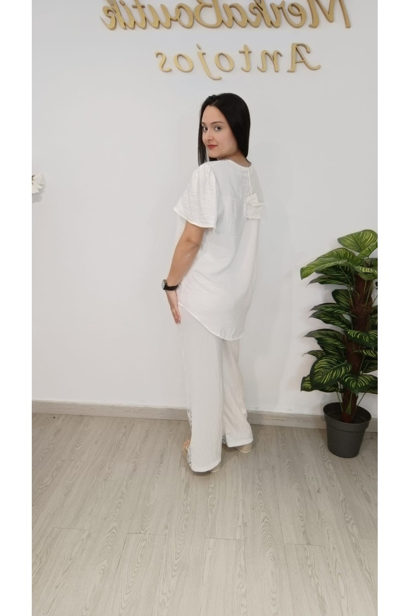 Conjunto blusa y pantalón Canarias para mujer | Merkaboutik
