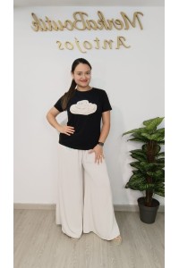 Camiseta de algodón con sombrero crochet para mujer | Merkaboutik