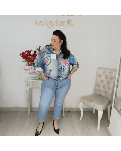 Comprar Vaquero Boyfriend Bilbao | Denim Claro de Tiro Alto y Relaxed Fit