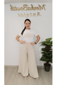 Pantalón ancho fluido Lucía para mujer | Merkaboutik