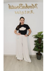 Pantalón ancho fluido Lucía para mujer | Merkaboutik