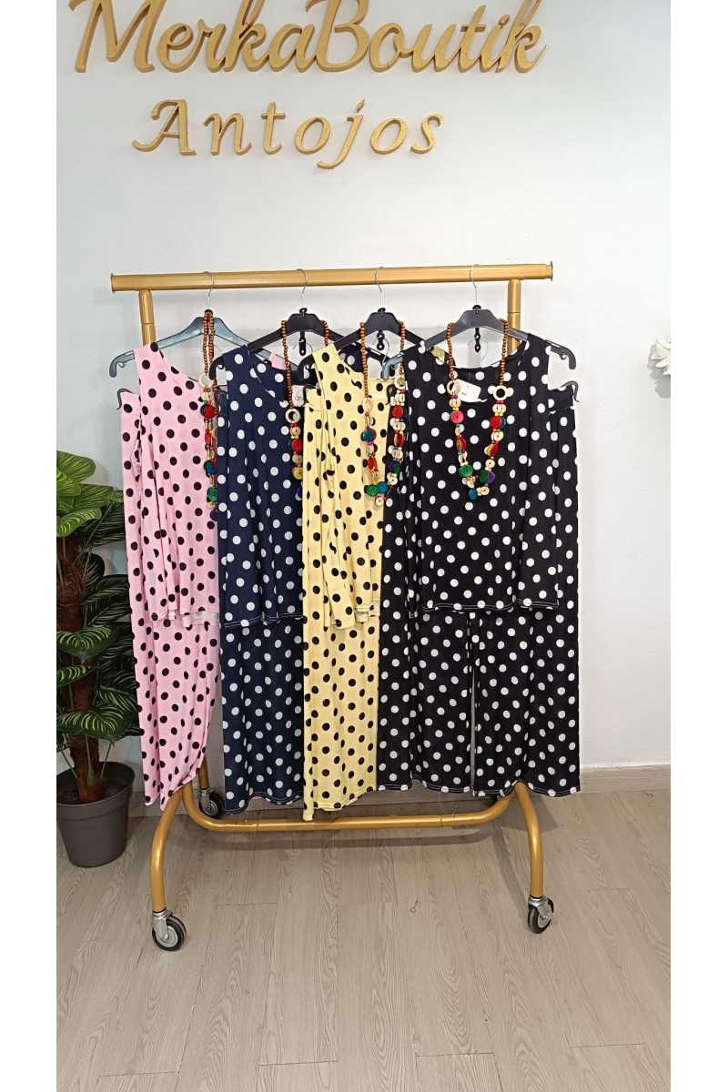 Conjunto licra fría de lunares para mujer | Merkaboutik