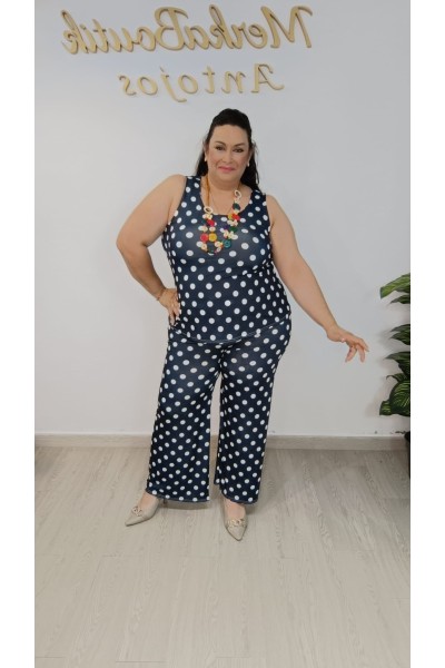 Conjunto licra fría de lunares para mujer | Merkaboutik