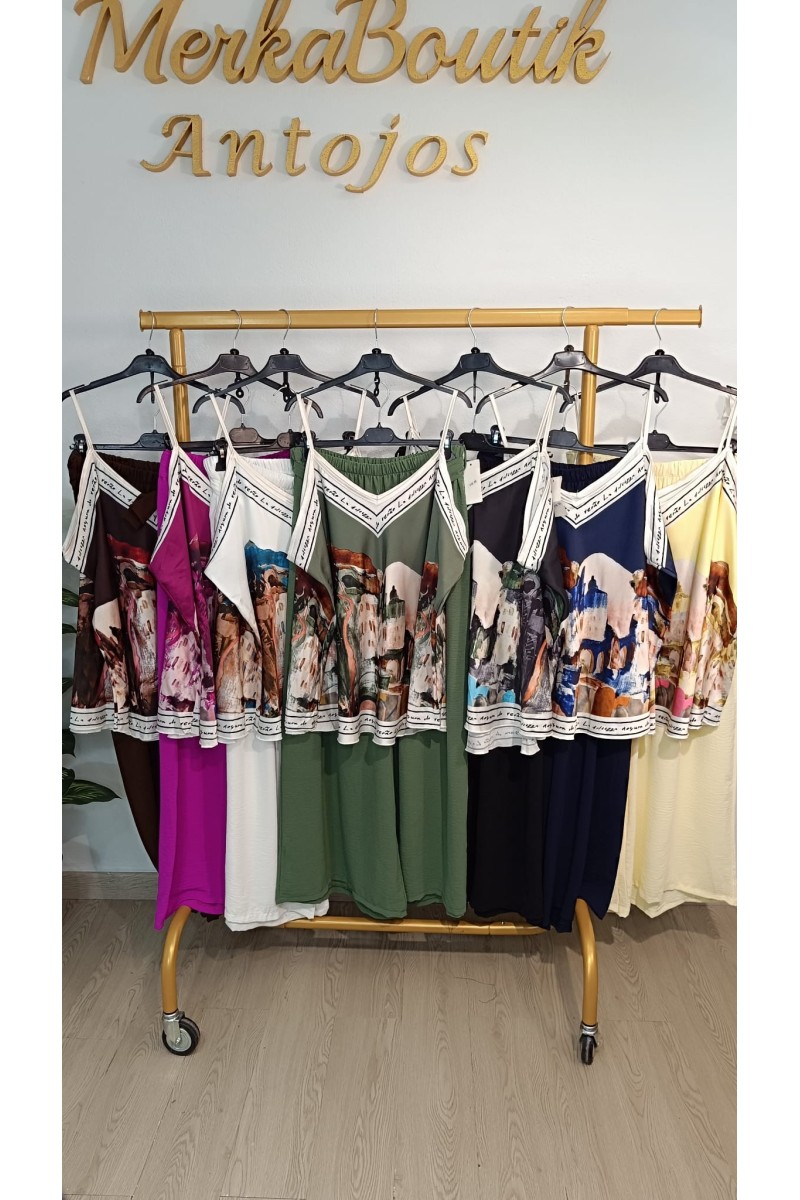 Conjunto Almaquime | Conjunto fluido estampado talla 50 a 56