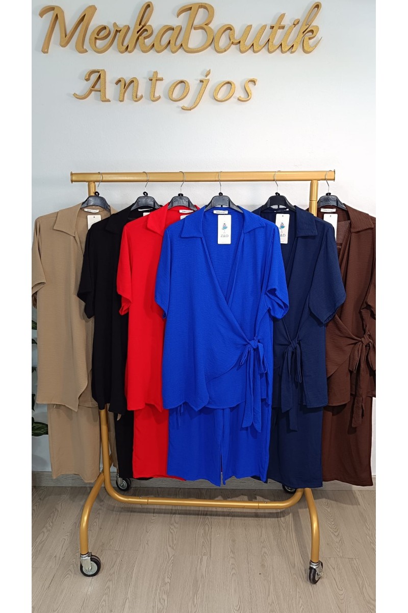 Conjunto Crespón Lazada Cristina | Talla 48 a 54