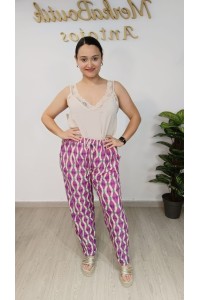 Pantalón Licra Fría Estampado Santi | Talla 46 a 54