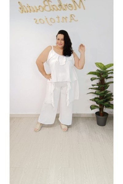 Conjunto cres volante de mujer | Conjunto Bolonia