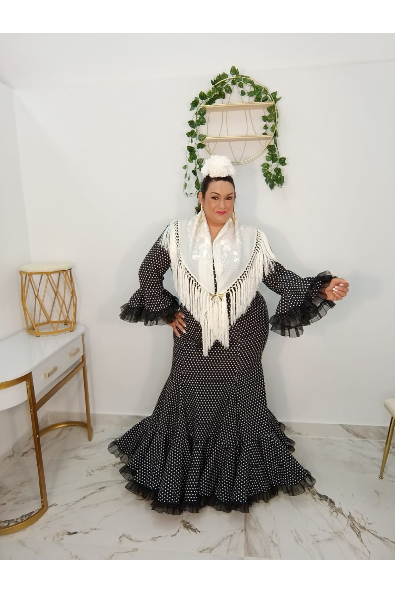 Vestido Realeza Lunar Pequeño | Vestido flamenco de lunares