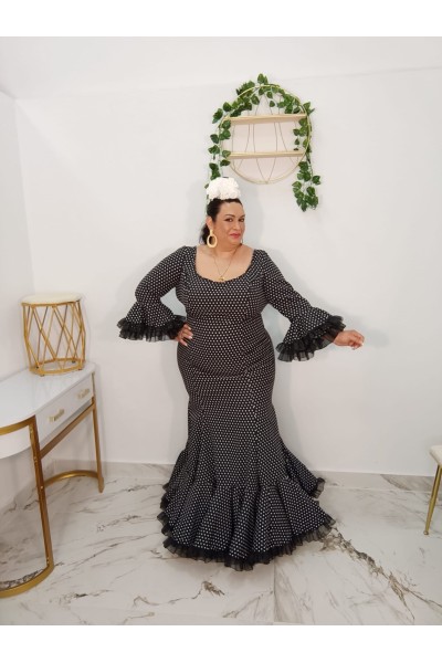 Vestido Realeza Lunar Pequeño | Vestido flamenco de lunares