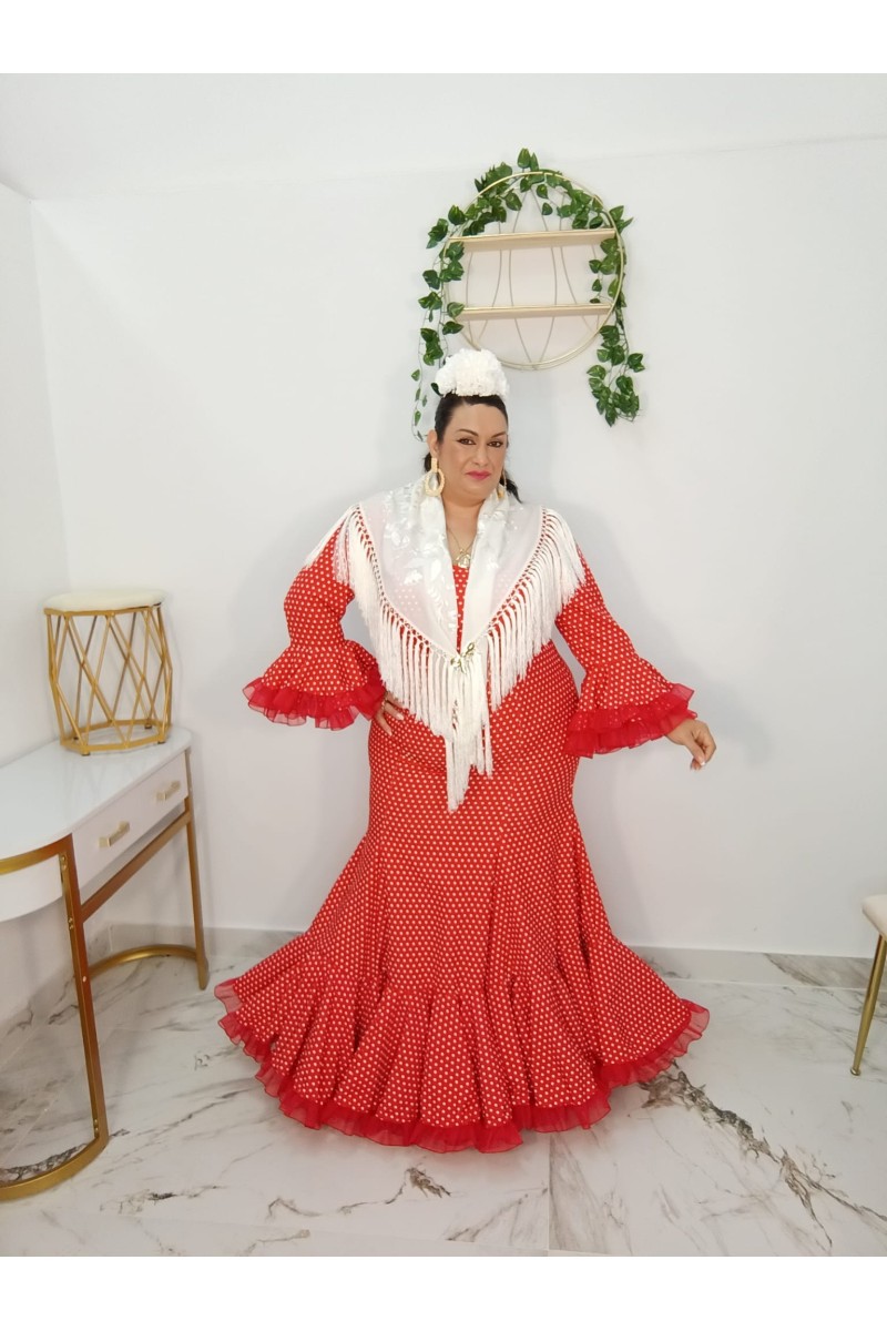 Vestido Realeza Lunar Pequeño | Vestido flamenco de lunares
