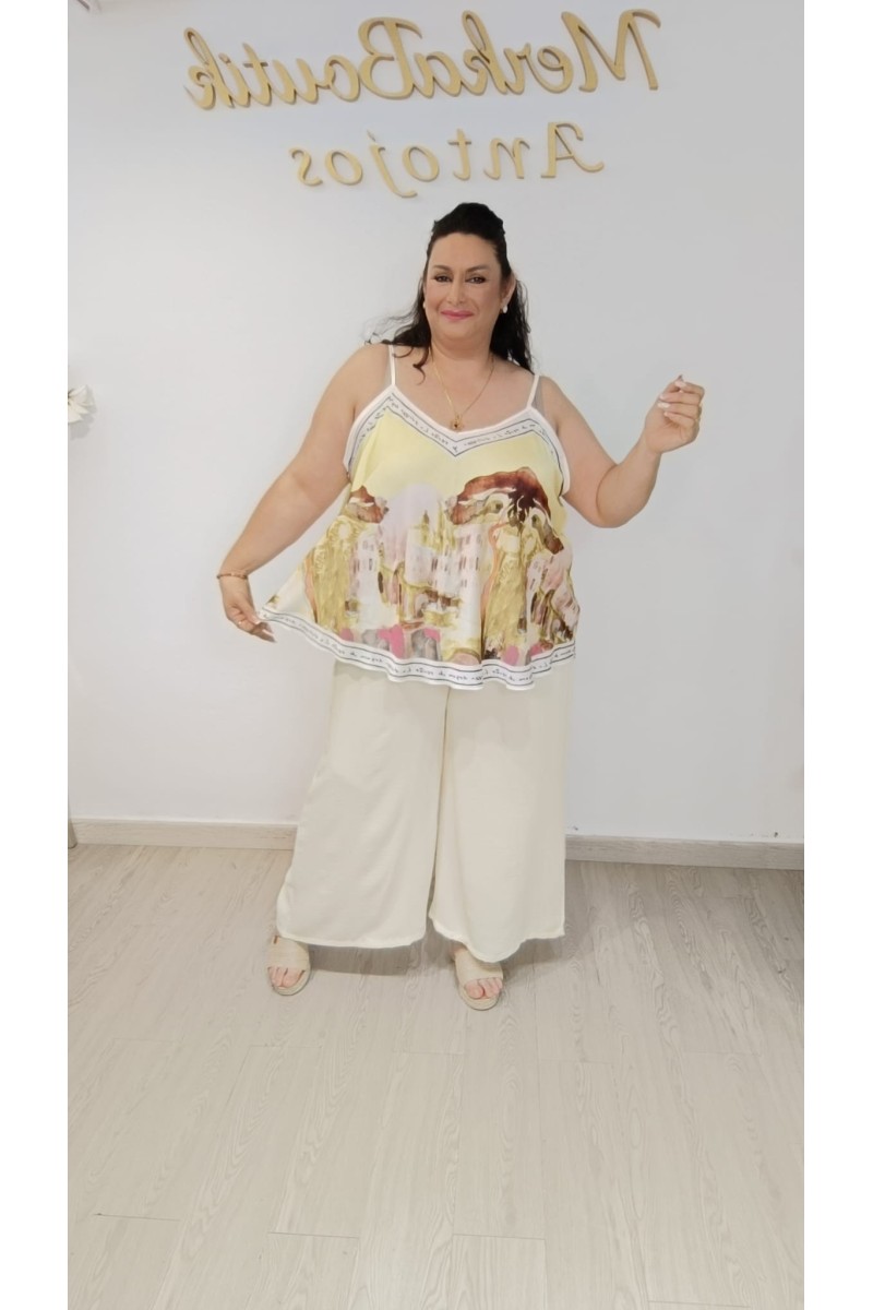 Conjunto Almaquime | Conjunto fluido estampado talla 50 a 56