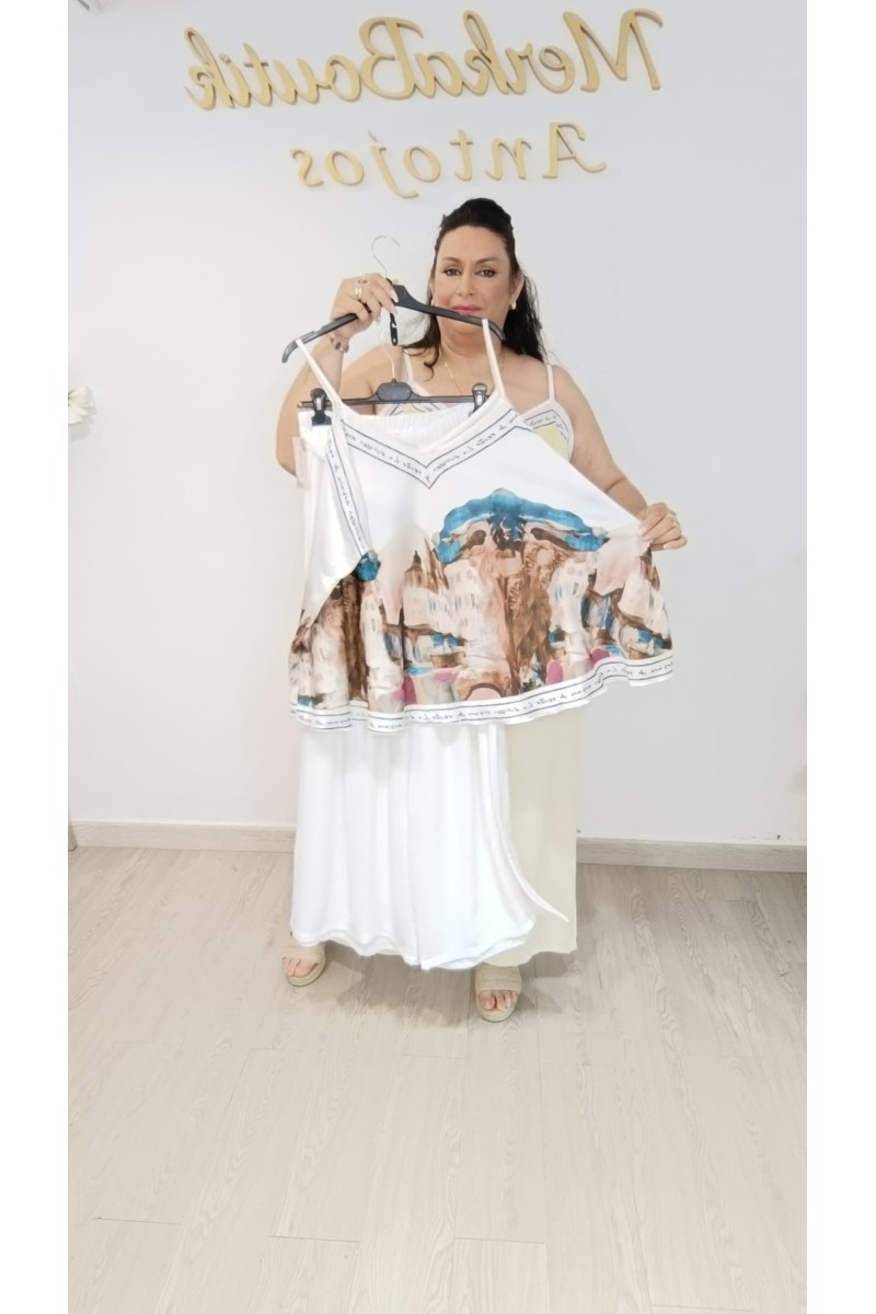 Conjunto Almaquime | Conjunto fluido estampado talla 50 a 56