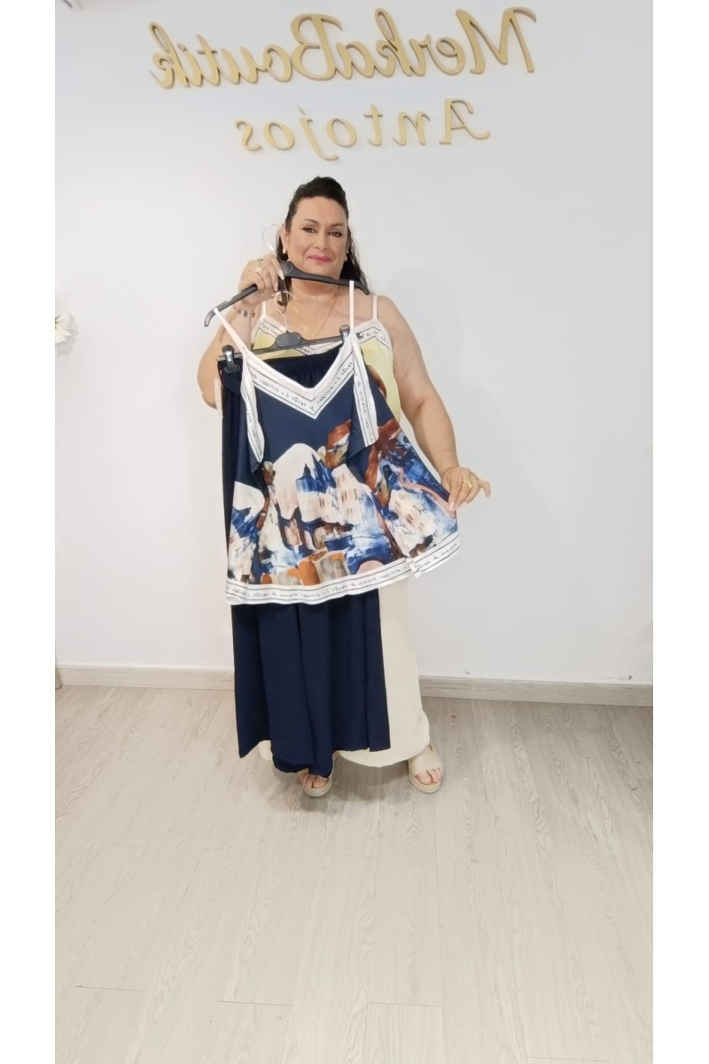 Conjunto Almaquime | Conjunto fluido estampado talla 50 a 56