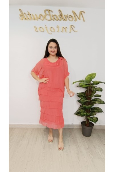 Vestido Seda Belmary - Estampado Floral y Corte Midi | Moda Mujer