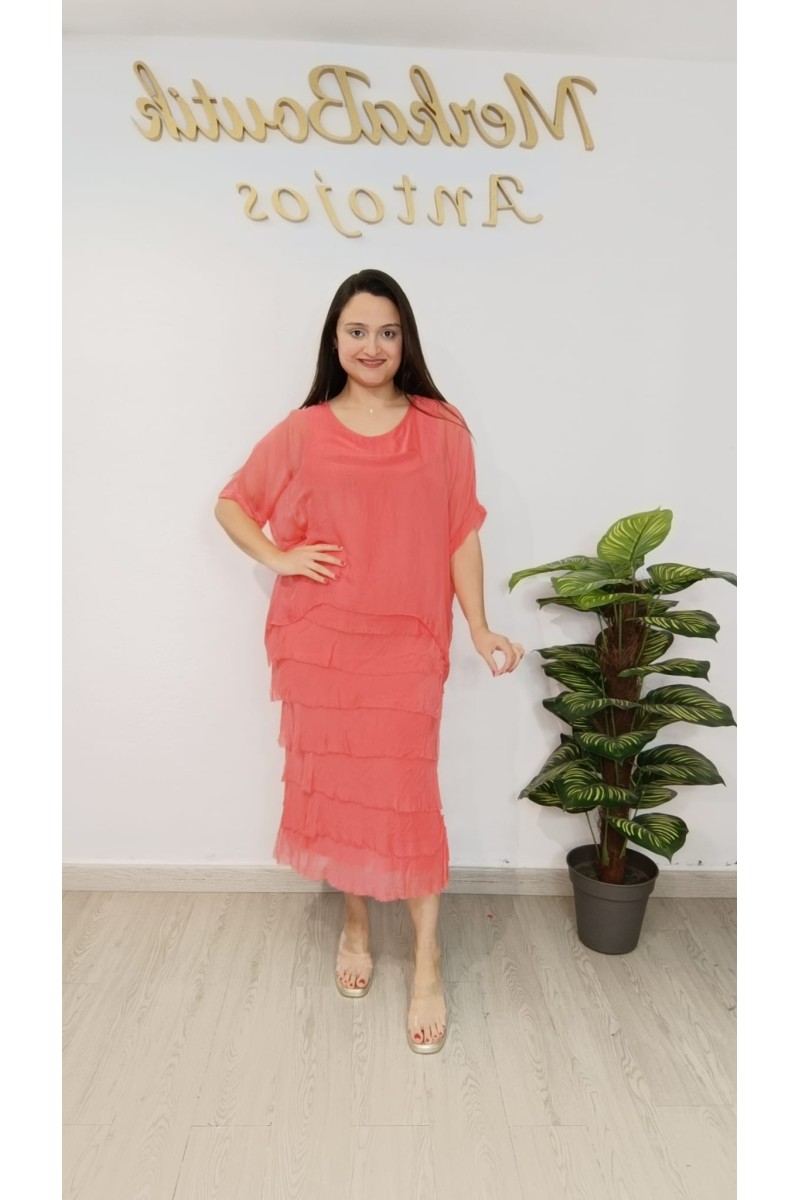 Vestido Seda Belmary - Estampado Floral y Corte Midi | Moda Mujer