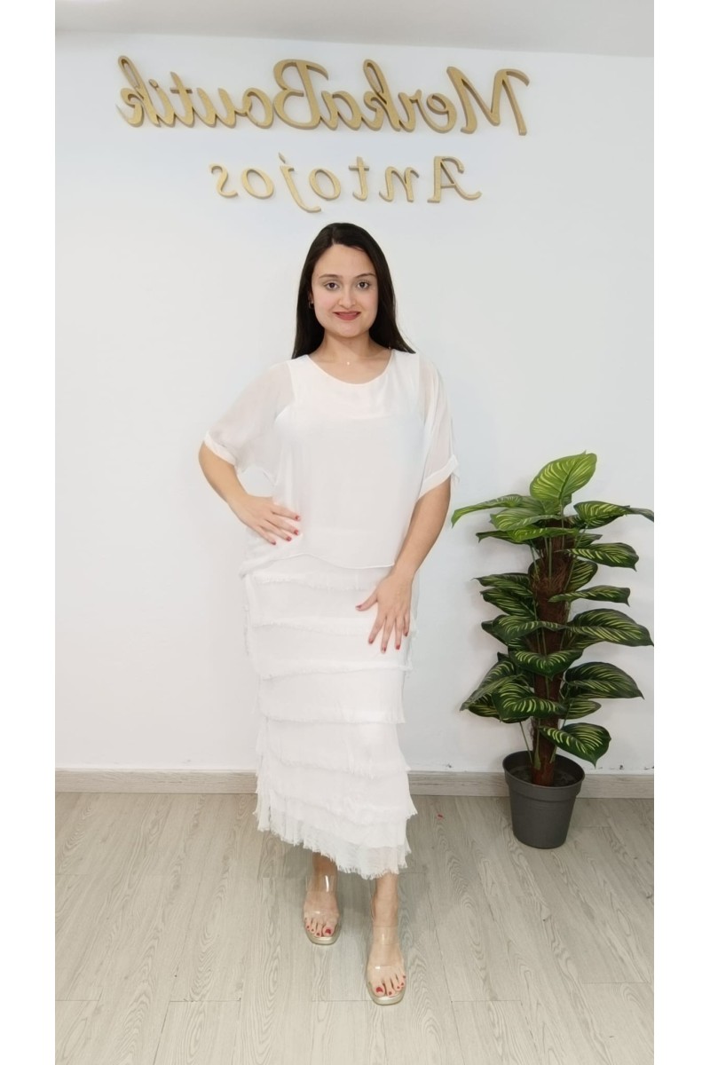 Vestido Seda Belmary - Estampado Floral y Corte Midi | Moda Mujer