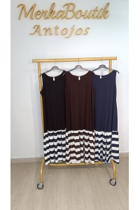 VESTIDO CANALE BAJO RAYAS