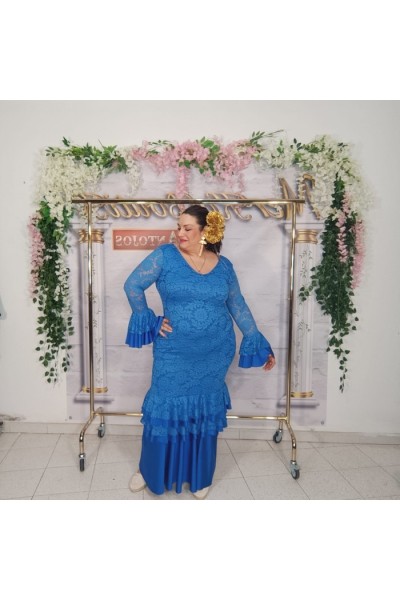 Vestido encaje azucena curvy
