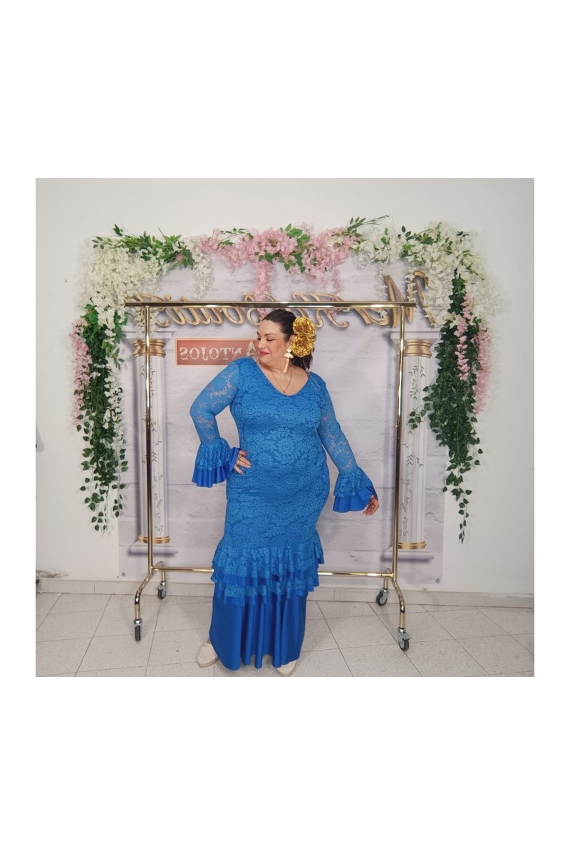 Vestido encaje azucena curvy