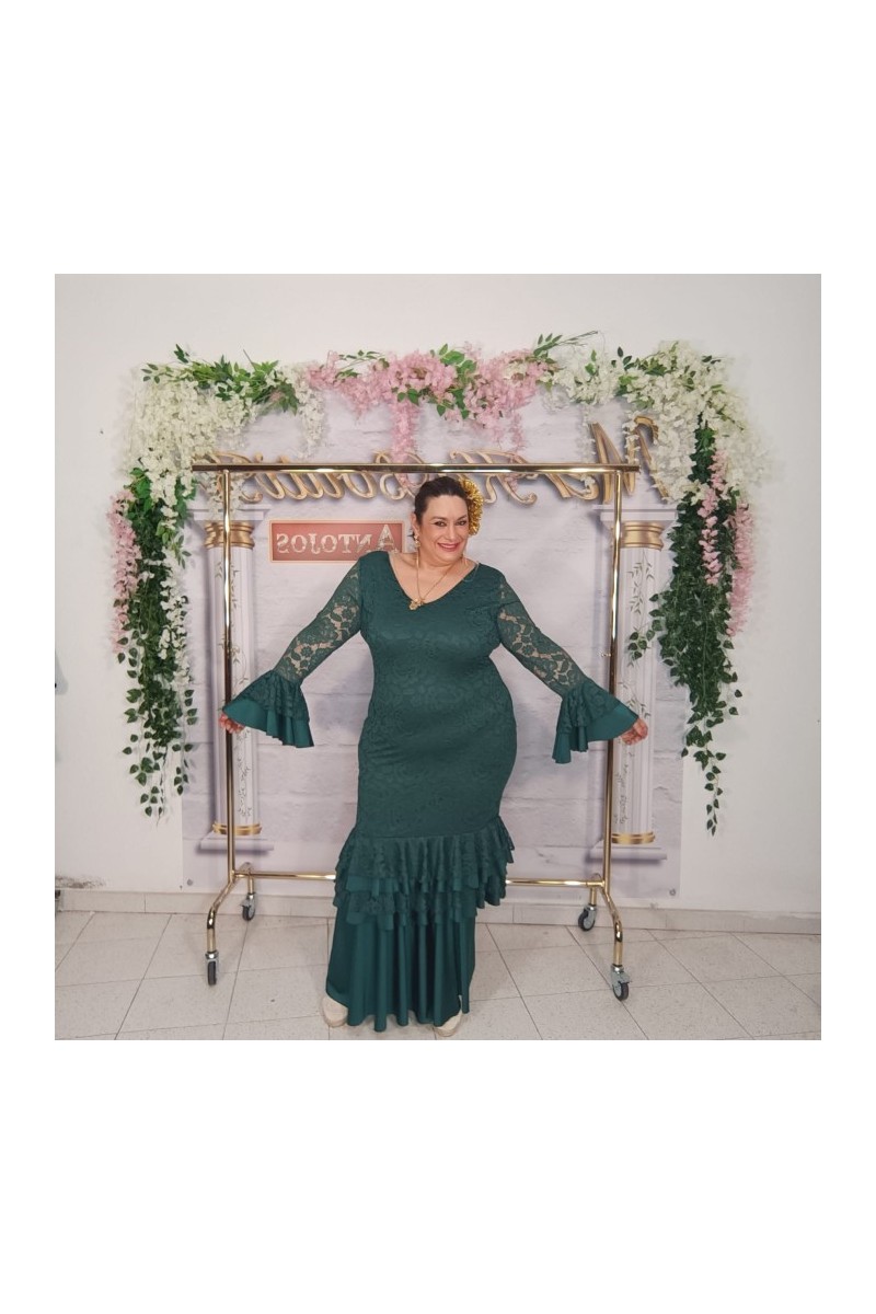 Vestido encaje azucena curvy