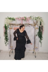Vestido encaje azucena curvy