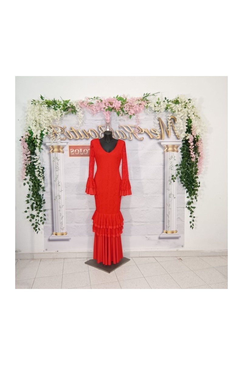 VESTIDO AZUCENA  ENCAJE MINI