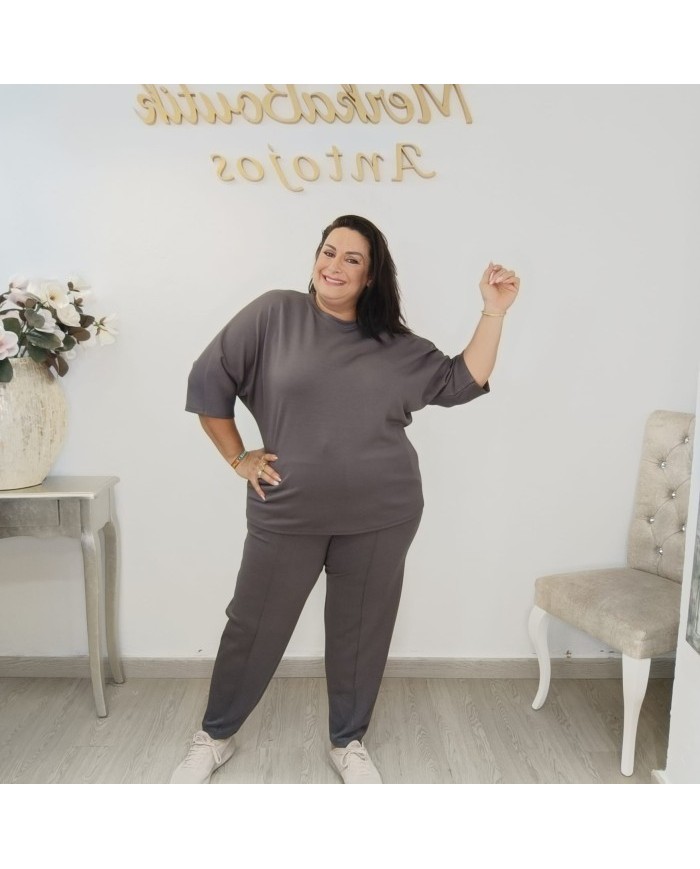 Conjunto Sudadera Oversize y Pantalón Deportivo | Verde Militar Bombacho