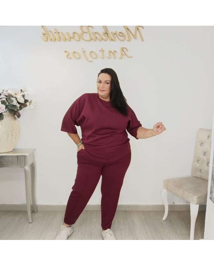 Conjunto Sudadera Oversize y Pantalón Deportivo | Verde Militar Bombacho