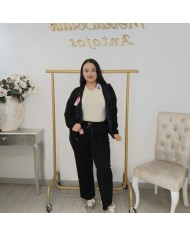 Conjunto Chándal Sudadera Cremallera y Pantalón | Bolsillos Canguro Chocolate