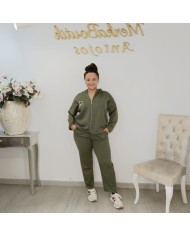 Conjunto Chándal Básico Sudadera Cremallera y Pantalón | Deportivo Min Gris