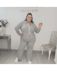 Conjunto Chándal Sudadera con Capucha y Pantalón Rayas Finas | Deportivo Wali