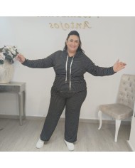 Conjunto Chándal Sudadera con Capucha y Pantalón Rayas Finas | Deportivo Wali