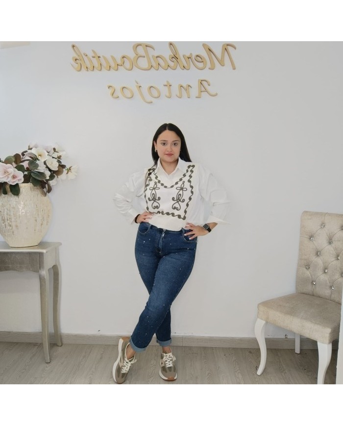 Jean Skinny Destello | Denim Azul que Brilla y Estiliza la Figura