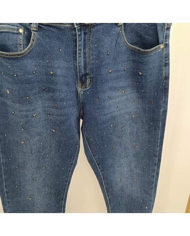 Jean Skinny Destello | Denim Azul que Brilla y Estiliza la Figura