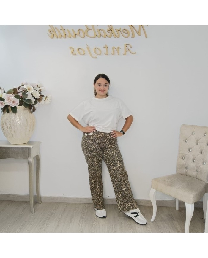 Vaqueros Leopardo Elásticos Irene | Máxima Comodidad y Estilo