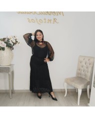 Falda Topacio Larga de Encaje | ¡La Elegancia que Enamora!