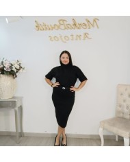 Falda Punto Luna Midi | Elegancia y Comodidad para Invierno