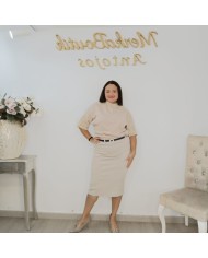 Falda Punto Luna Midi | Elegancia y Comodidad para Invierno